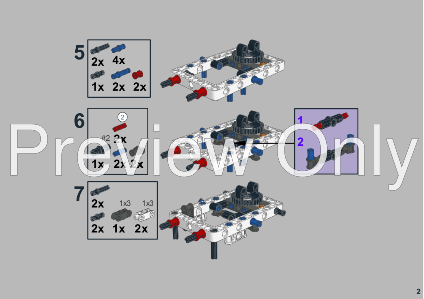 LEGO MOC Super Heavy Backhoe Loader (Power Functions version) v1.1 by ...