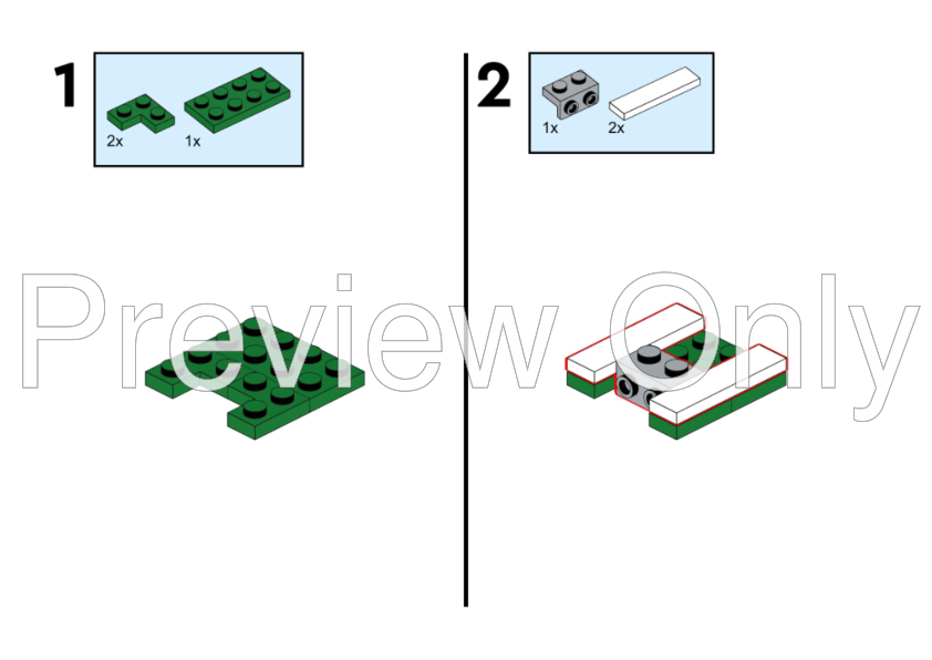 LEGO MOC Green Mighty Morphin Power Ranger Brickheadz (MMPR, 恐竜