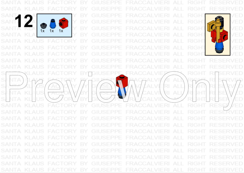 LEGO MOC Santa Klaus factory winter village by fraccalvieri