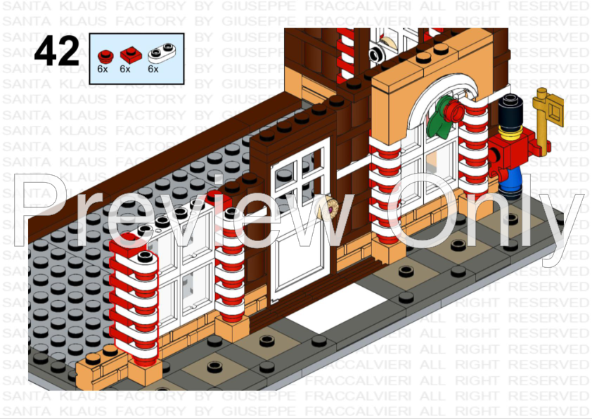 LEGO MOC Santa Klaus factory winter village by fraccalvieri