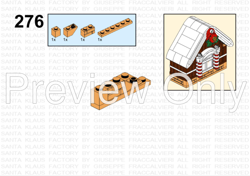 LEGO MOC Santa Klaus factory winter village by fraccalvieri