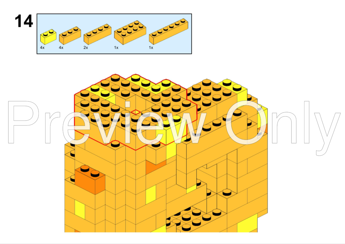 LEGO MOC sculpture seahorse by blackmaster Rebrickable Build with LEGO