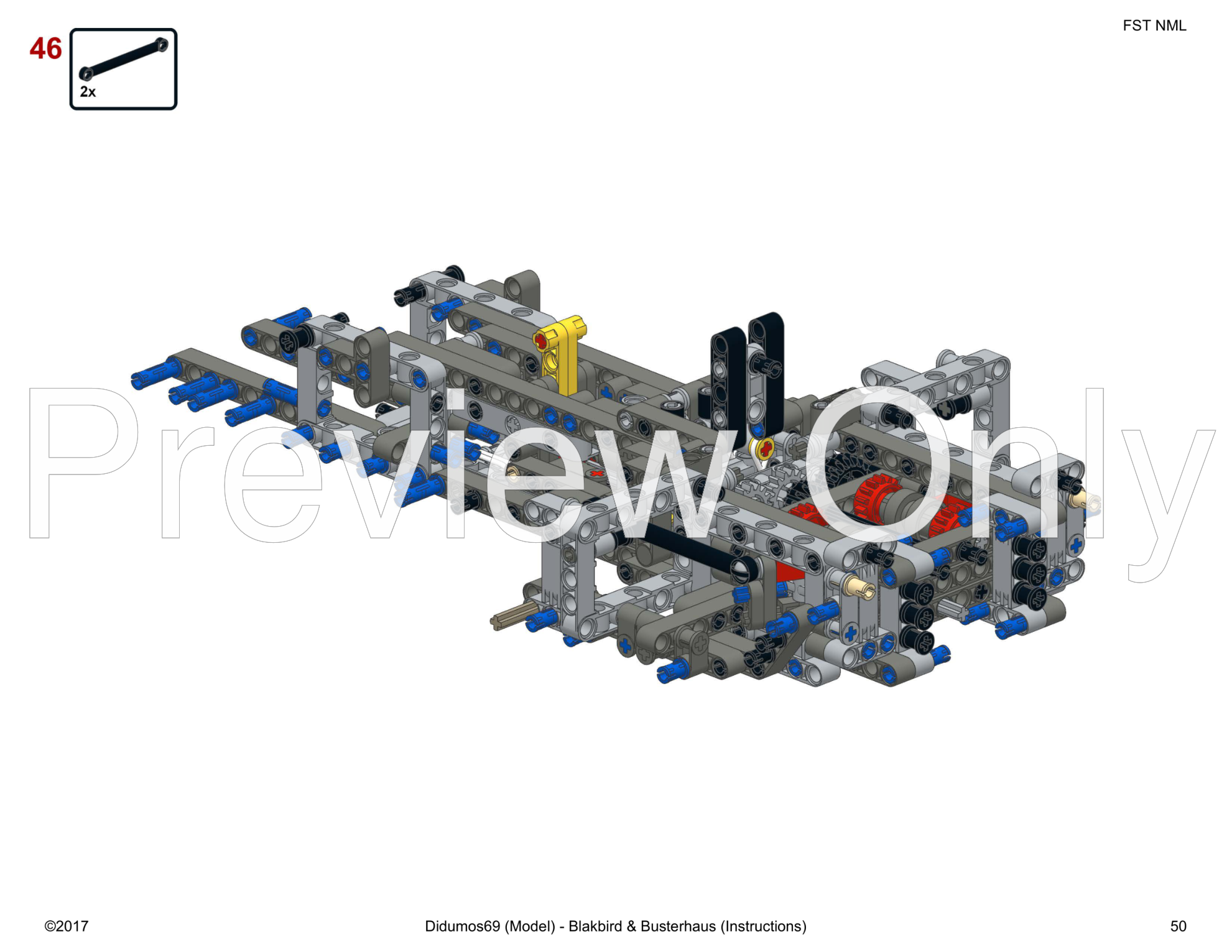 LEGO MOC Flat AWD chassis by Didumos | Rebrickable - Build