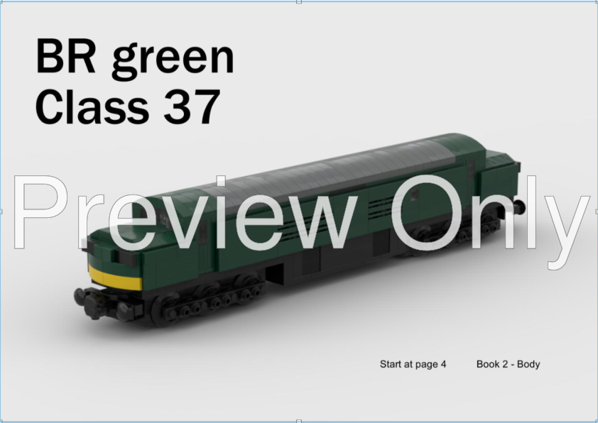 LEGO MOC BR green Class 37 Locomotive With Power Functions by S