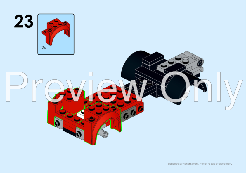 LEGO MOC Garbage Truck by HDbrix Rebrickable Build with LEGO