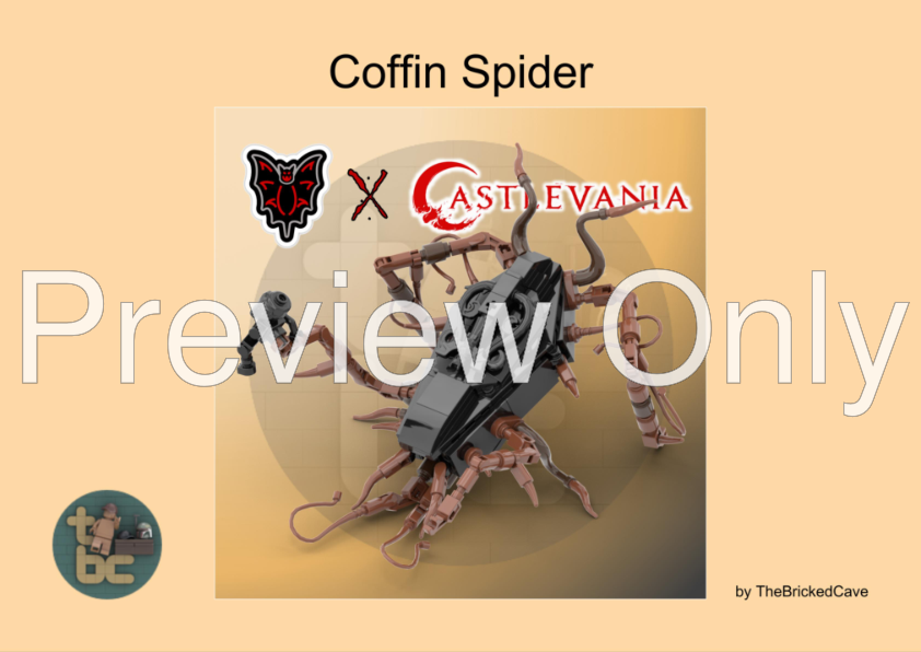 LEGO MOC Coffin Spider Fright Knights X Castlevania by the_bricked