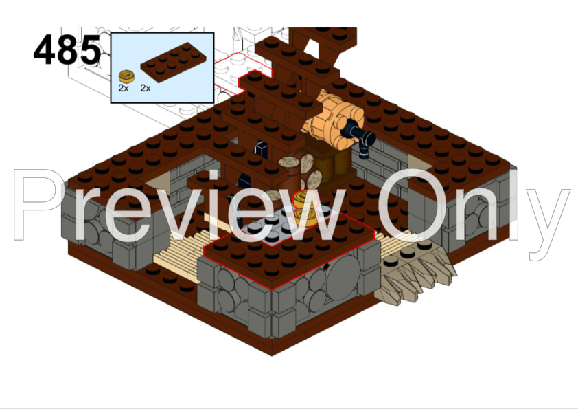 LEGO MOC Medieval Houses Diorama Part 1 by Mikey_Brickalloti