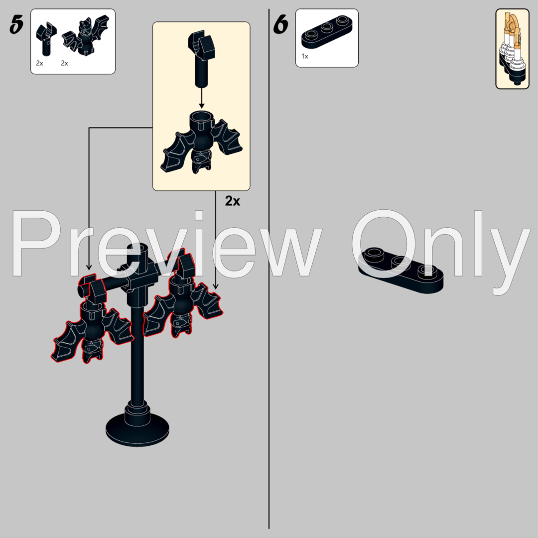 LEGO MOC Lego Vampire Furniture Full PACK Halloween Medieval DnD