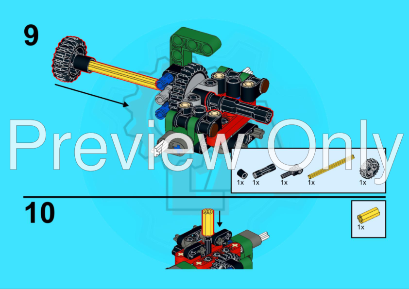 LEGO MOC-200355 Telehandler a 42136 B Model by O.L.A_Tech