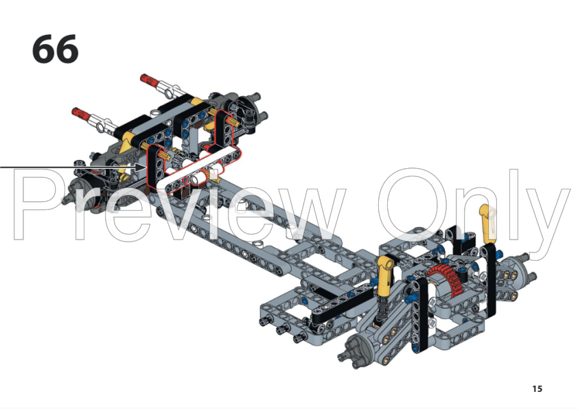 LEGO MOC 42096 Porsche 911 RSR RC MOD for Power Function Motors by