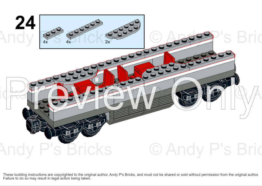 LEGO MOC-201578 60197 Alternate Build - Double Decker Superliner