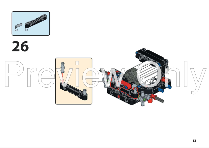 LEGO MOC-202233 42153 NASCAR Next Gen Chevrolet Camaro ZL1 RC MOD