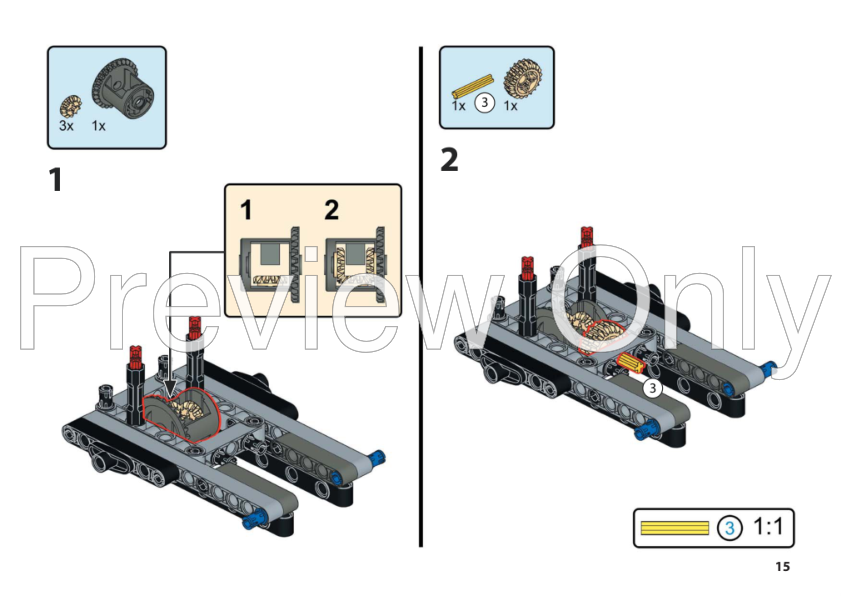 LEGO MOC-202459 42161 람보르기니 Huracan Tecnica RC MOD for Power