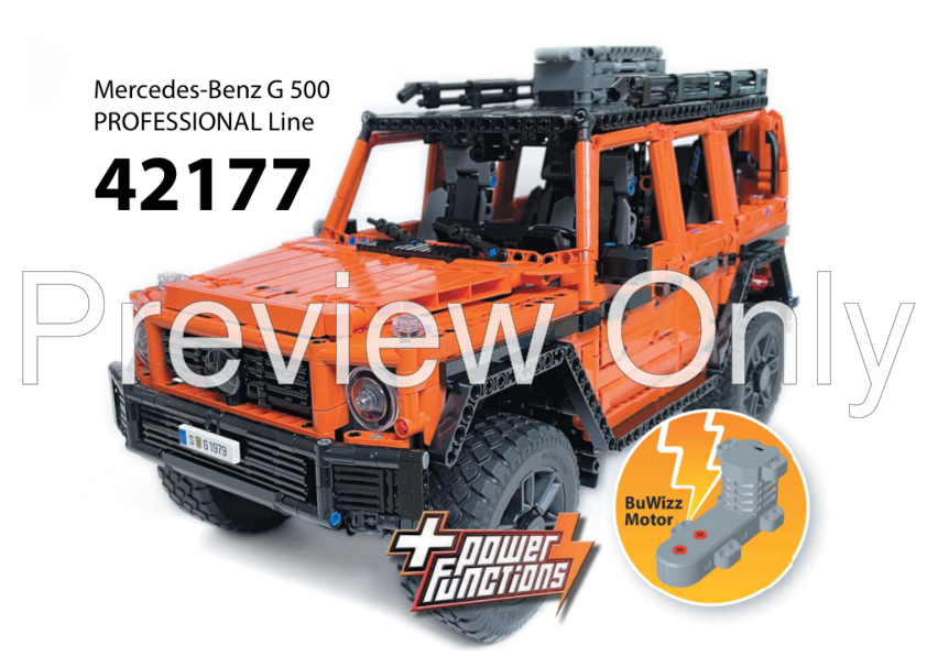 LEGO MOC 42177 Mercedes-Benz G500 PROFESSIONAL Line RC MOD