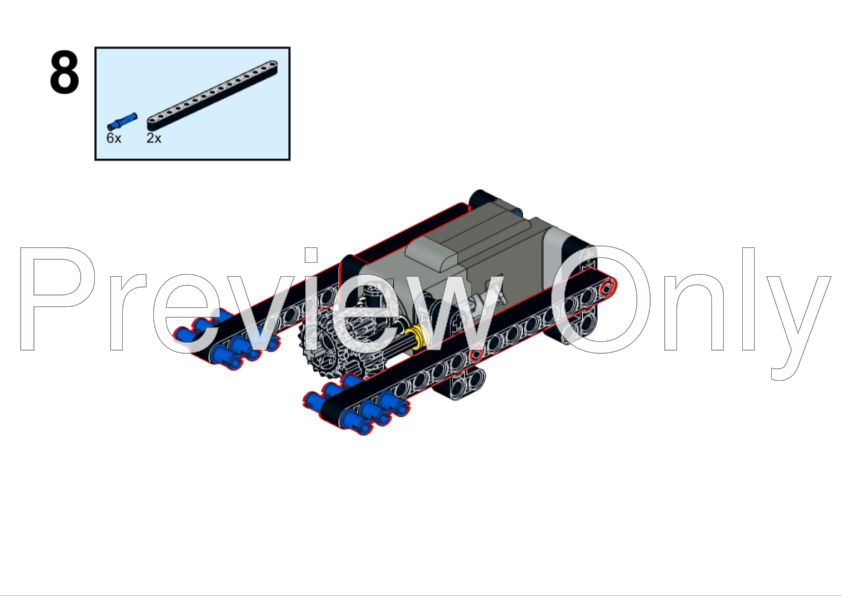 LEGO MOC-203903 76328 Classic Batmobile RC Conversion by Cyrix