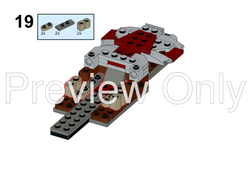 LEGO MOC Imperial V-Wing & Rebel Combat Speeder (40755 Alternative