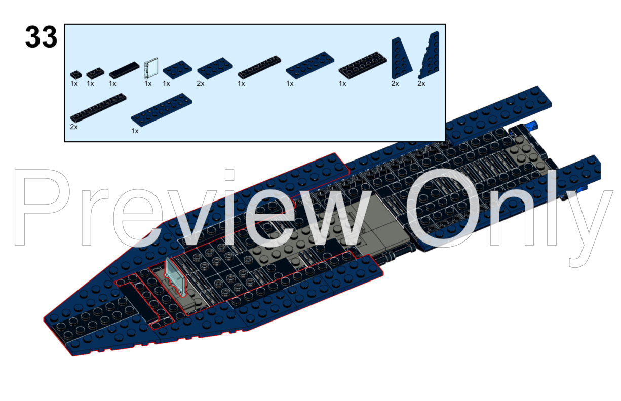 LEGO MOC-206835 X-JET / BLACKBIRD / X-MEN 97 MOC X - JET by DETAIL