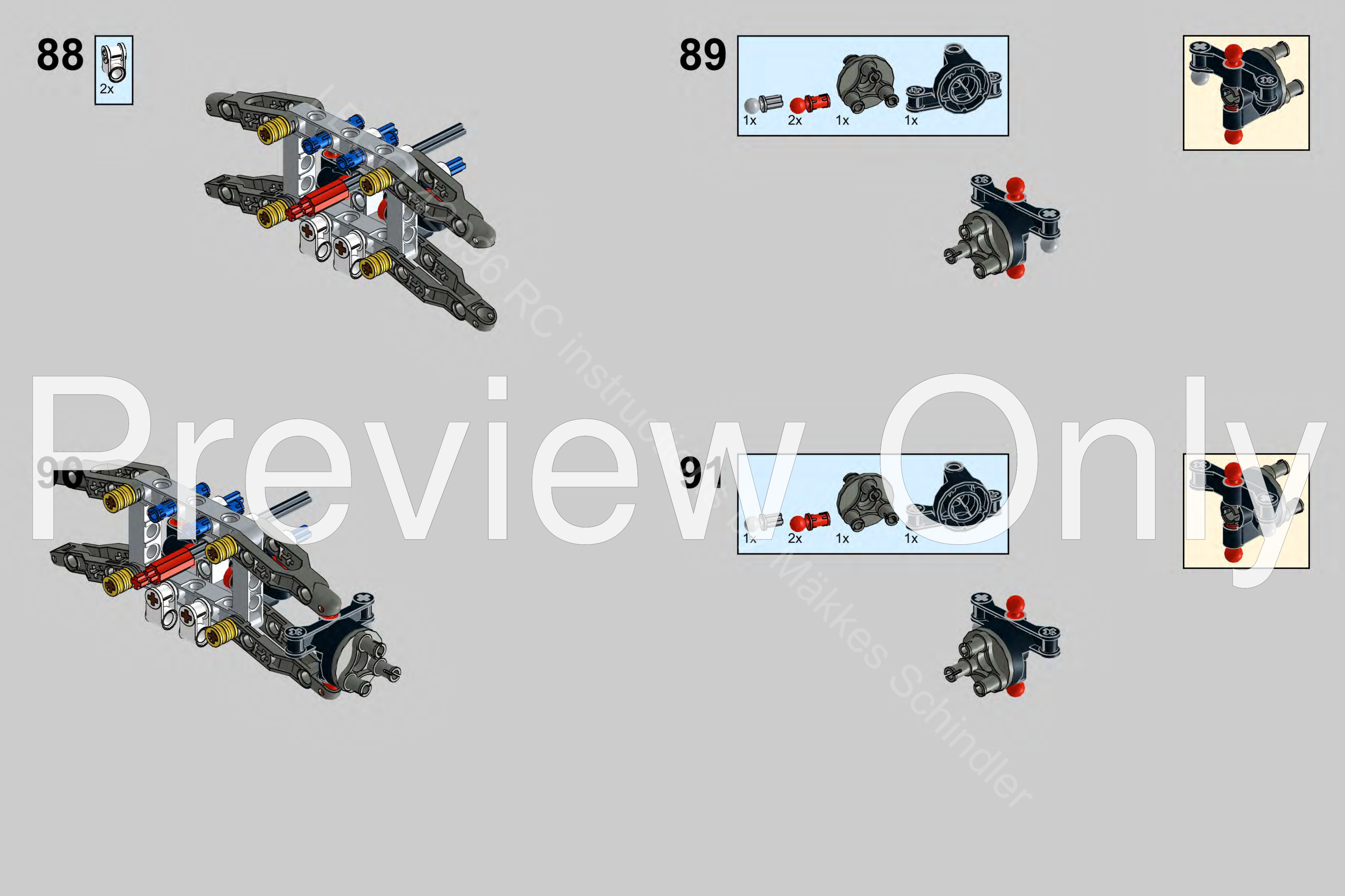 LEGO MOC Custom 42096 Full RC with LED lights - BuWizz