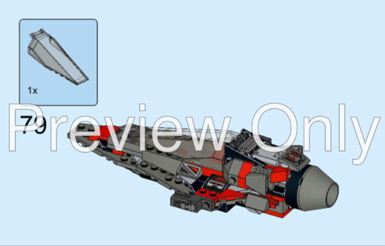 LEGO MOC 76292-2: Red Hulk Harbor Battle by SecondBricks