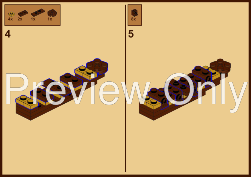 MOC Lego Compatible Pirate Ship Building Blocks With Light