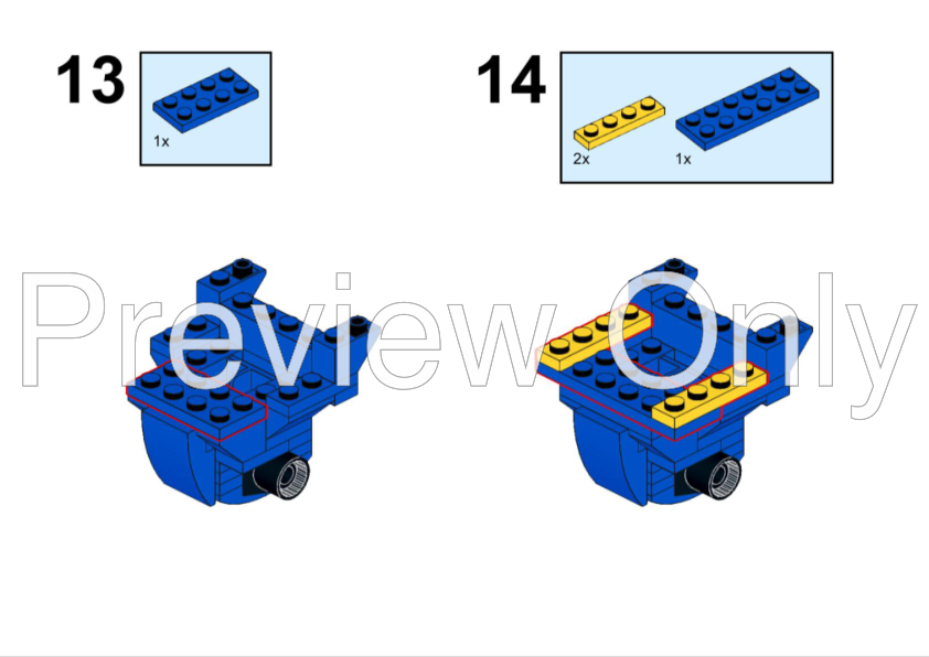 LEGO MOC-210190 EXO-FORCE Deep Sea: Azure Trident by