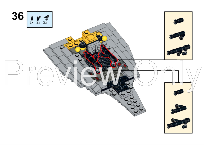 Ucs Instructions LEGO MOC-210865 UCS N1 Starfighter / N-1 Starfighter by Rakushael ...