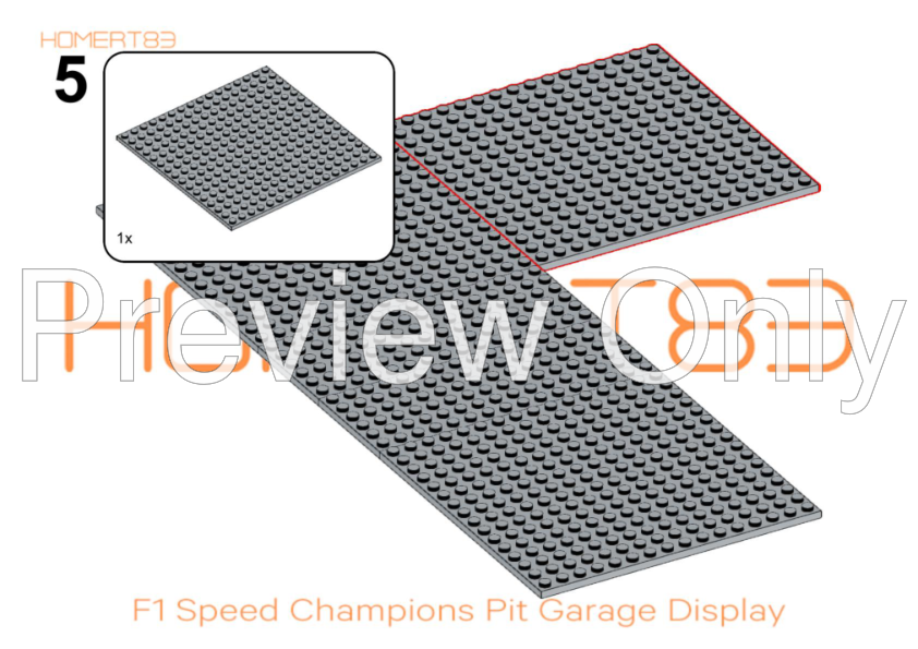 LEGO MOC-210986 Formula One F1 Speed Champions Garage Display by ...