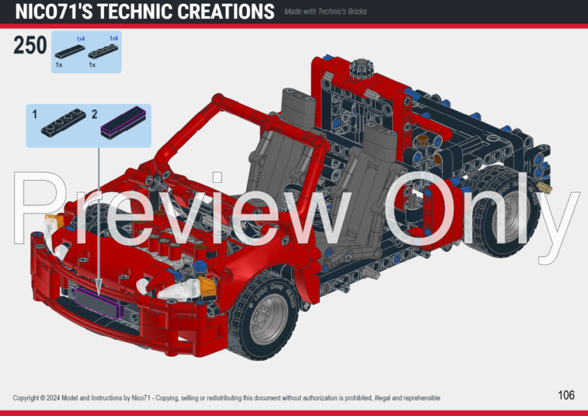 CRRC 模型 MOC 32829 Honda CR Z by Loxlego with 3326 pieces - MOC Brick Land