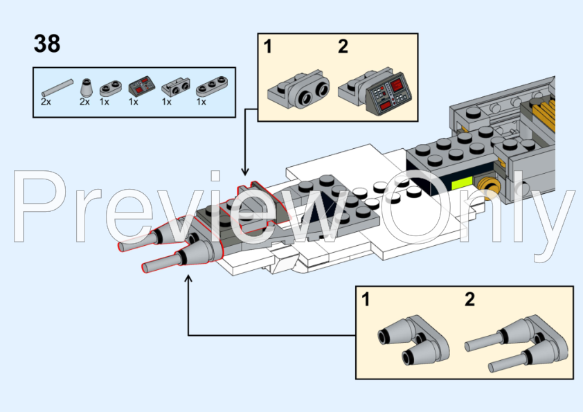 LEGO MOC Y Wing Rebel Fighter by BaufmanBricks Rebrickable