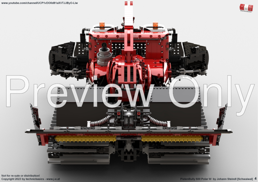 ミニカー PEE LEGO MOC-212282 PistenBully Polar 600 W by technicbasics