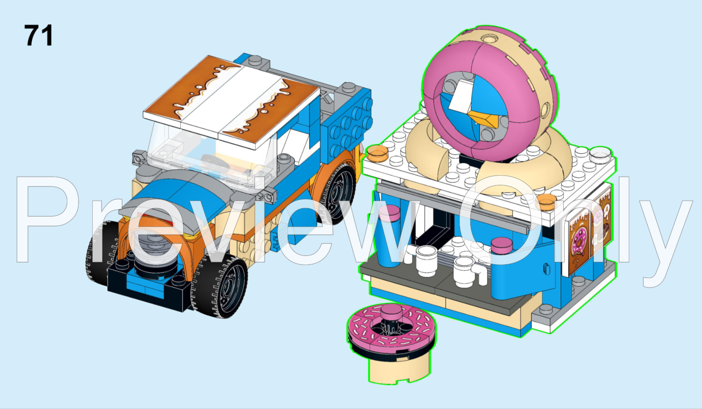 LEGO MOC 60452 HotRoDonut by PeterSzabo | Rebrickable - Build with
