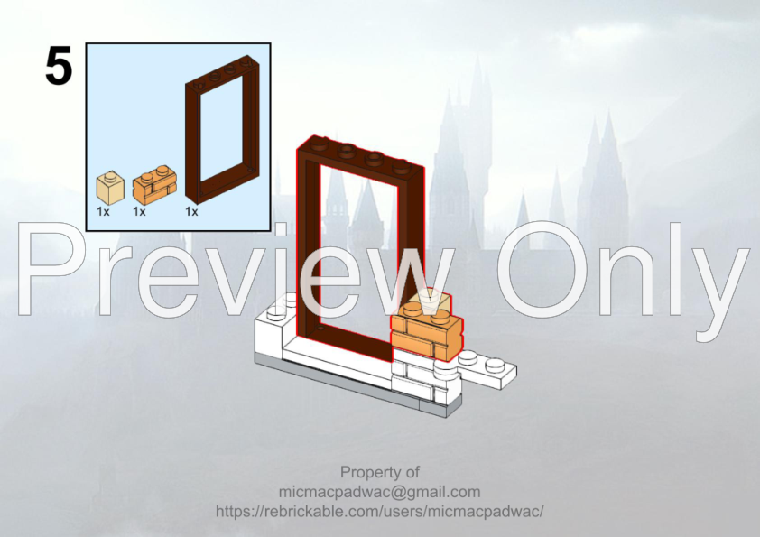 LEGO MOC-213436 Prefects' Bathroom (compatible with 2024 castle