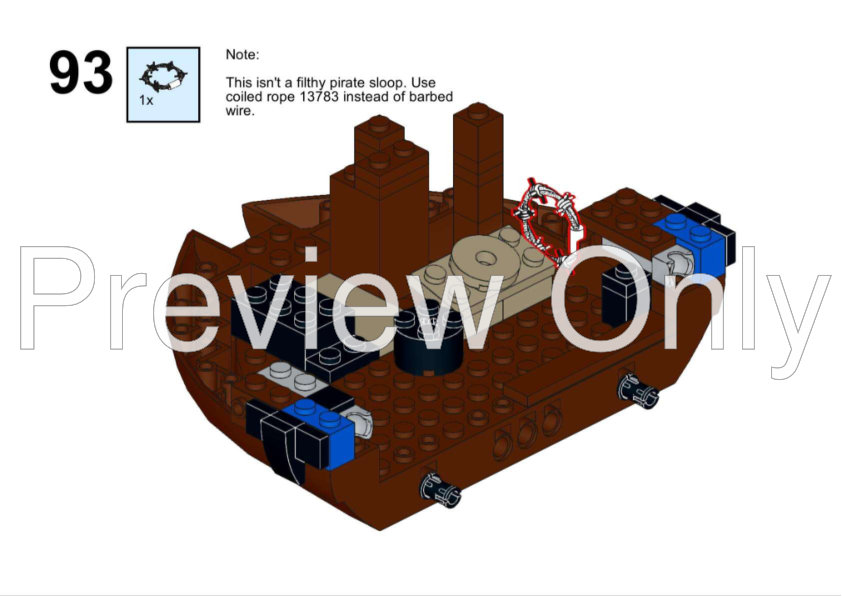 LEGO MOC Caribbean Clipper 2025 by TomSkippy Rebrickable Build