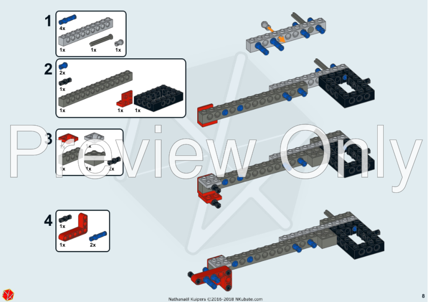 LEGO MOC 10248 F1 Racer by NKubate Rebrickable Build with LEGO