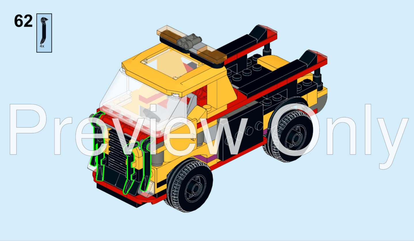 LEGO MOC-215333 60453 Lifeguard Truck by PeterSzabo | Rebrickable