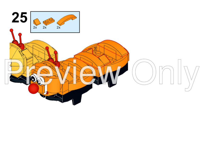 LEGO MOC CATERPILLAR MUSHROOM KIDS COASTER by Marxxx | Rebrickable ...