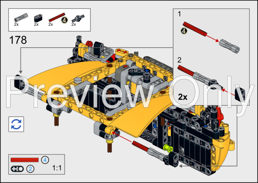 LEGO MOC 42172 Corvette ZR1 2025 - alternate build by timtimgo