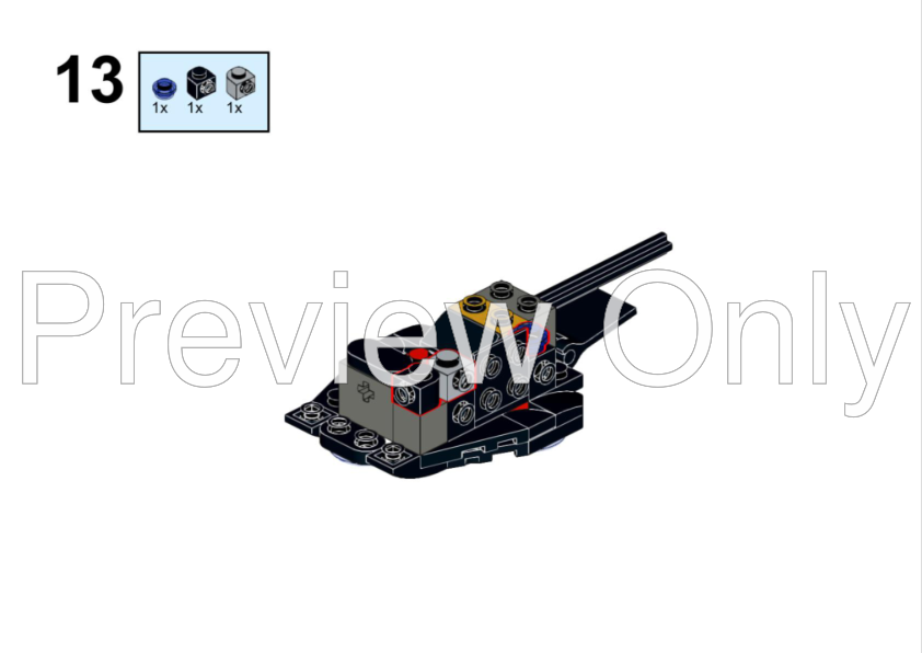 LEGO MOC 76923 x2 Heavy Gunship by OzBrick | Rebrickable - Build