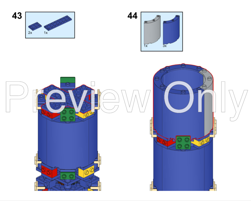LEGO MOC 1:110 SpaceX Starship & Superheavy by LegoRockets