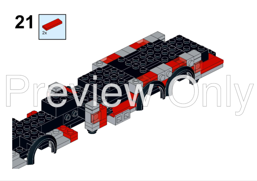 LEGO MOC-218508 American Mid-Mount Tower Ladder by First Due Bricks ...