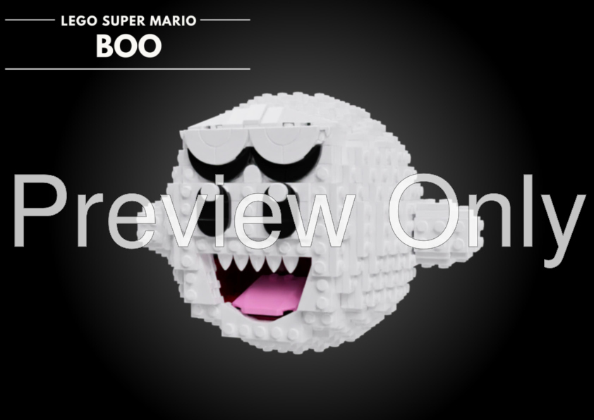 Custom Lego Boo LEGO MOC-218571 Boo by KraftyKoopa | Rebrickable - Build with LEGO