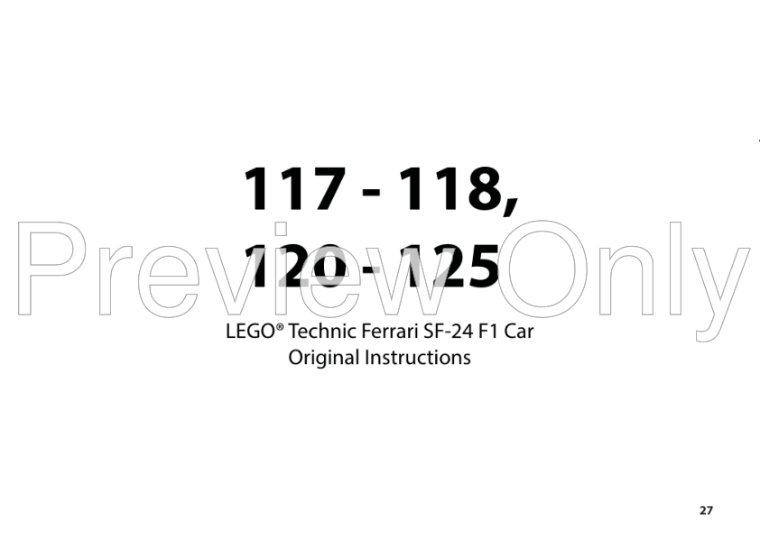LEGO MOC-218800 42207 페라리 SF-24 F1 Car RC MOD for Power