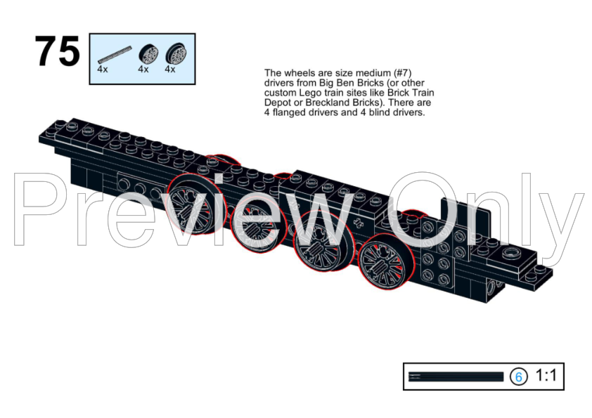 Big Ben Bricks Wheels LEGO MOC K-28 Class Steam Locomotive By