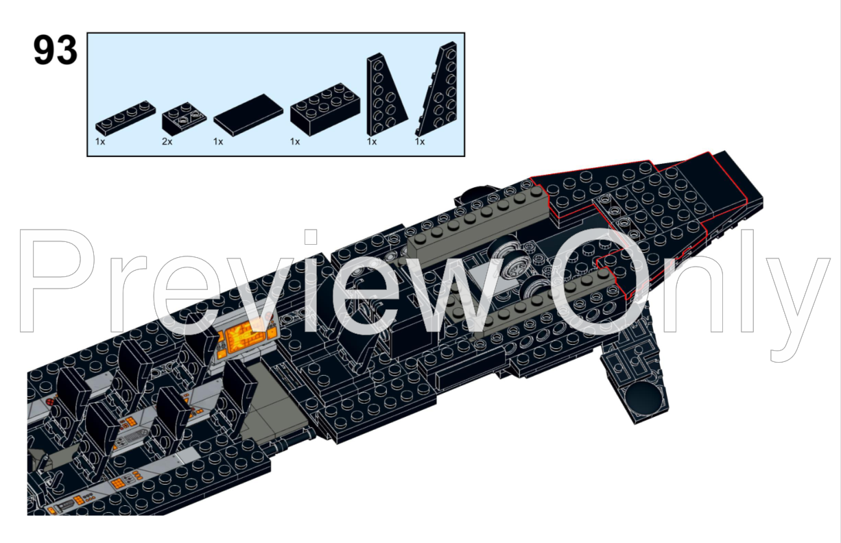 LEGO MOC MOC - X-JET / BLACKBIRD / X-MEN 97 MOC ( BLACK ) by
