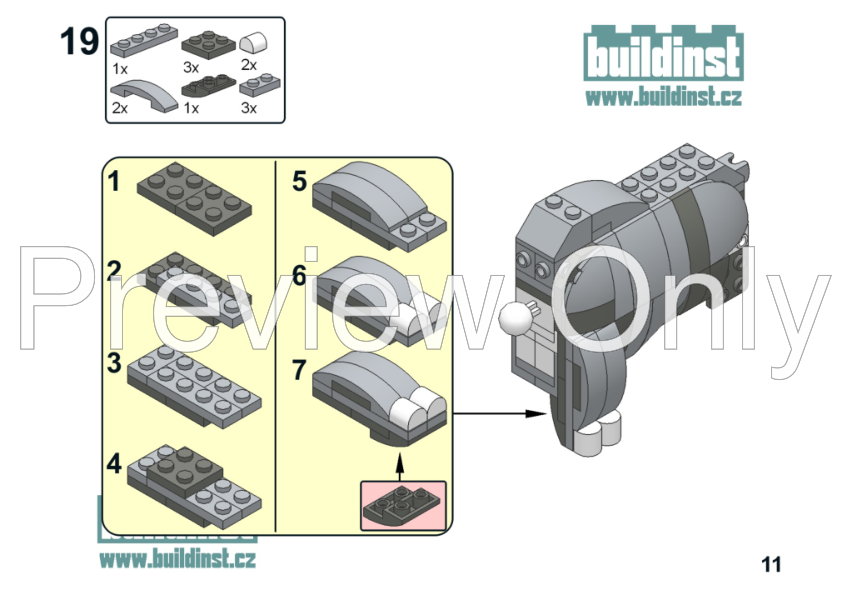 LEGO MOC-219981 31163: Rhino by Tomik | Rebrickable - Build with LEGO