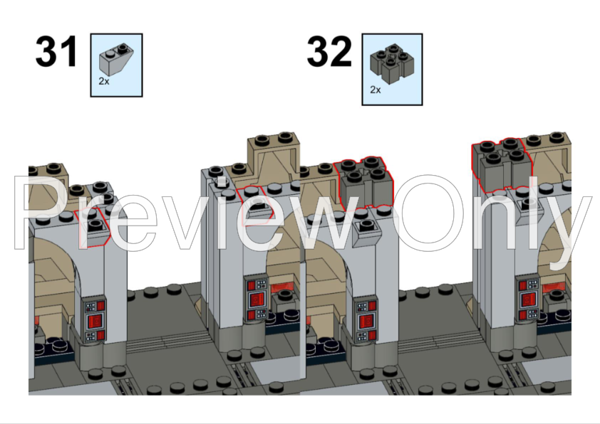 LEGO MOC 2X 75386 Mandalorian battle gate by LucSoleBricks