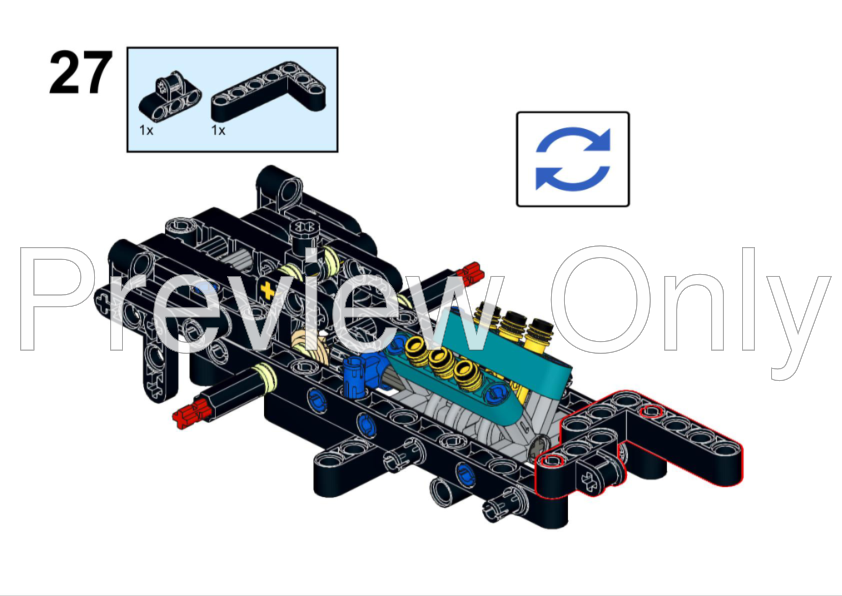 LEGO MOC-224096 Formula 1 Lego Technic 42208 / Alternative Model
