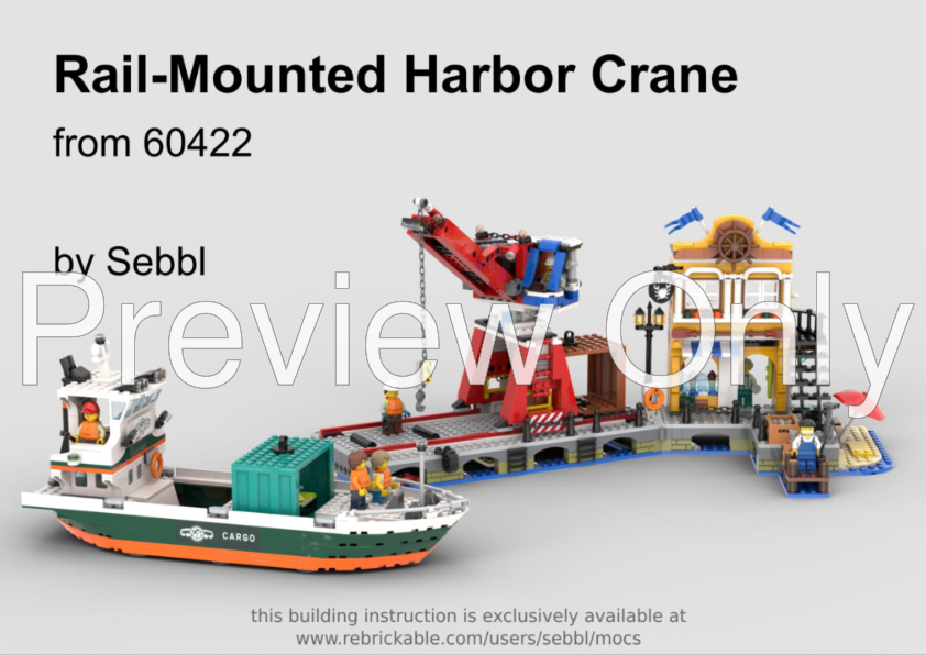 LEGO MOC-226872 60422: Rail-Mounted Crane with 3 Functions by