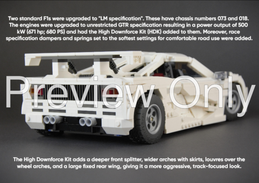 LEGO MOC-230867 McLaren F1 - 10337 B model alternate by Alex Ilea