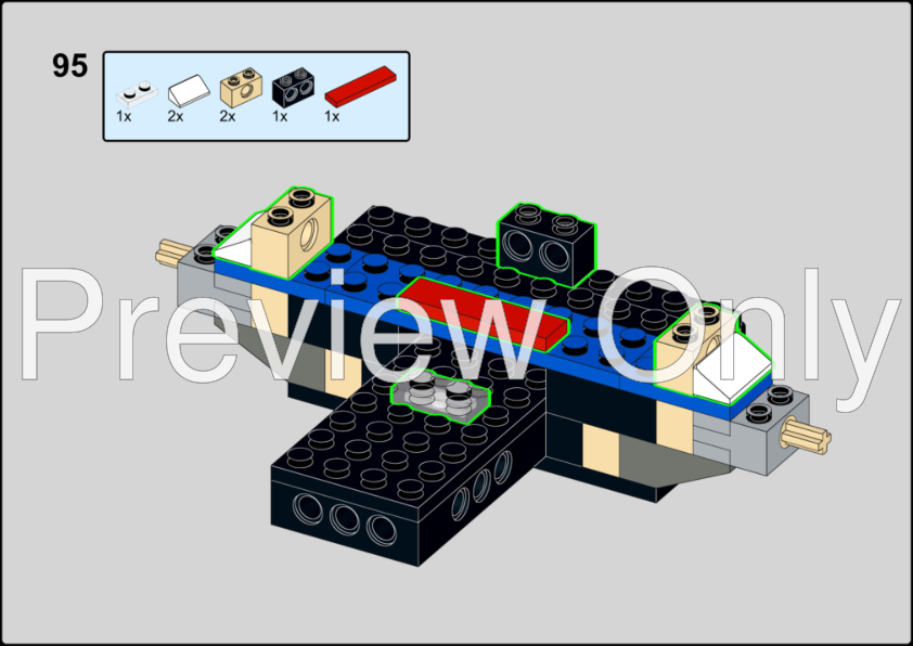LEGO MOC-230867 McLaren F1 - 10337 B model alternate by Alex Ilea
